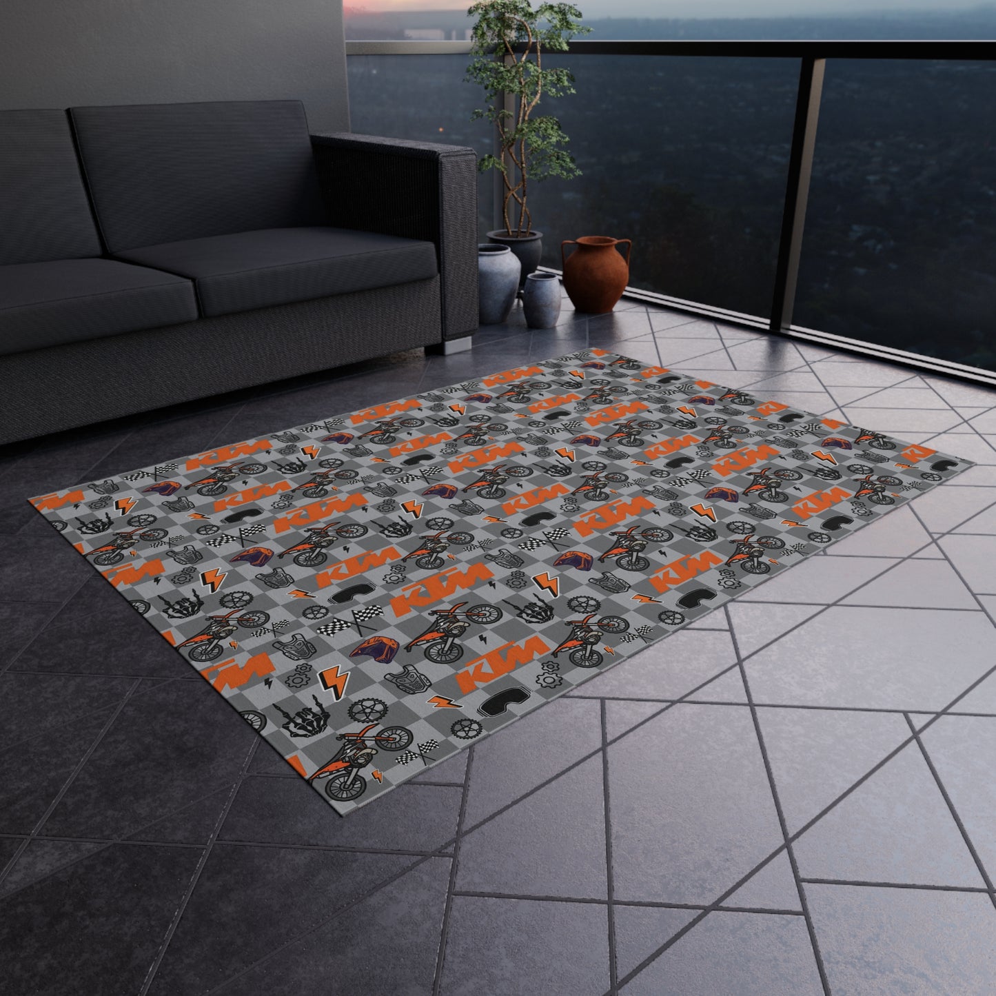 KTM Inspired Outdoor/Indoor Rug