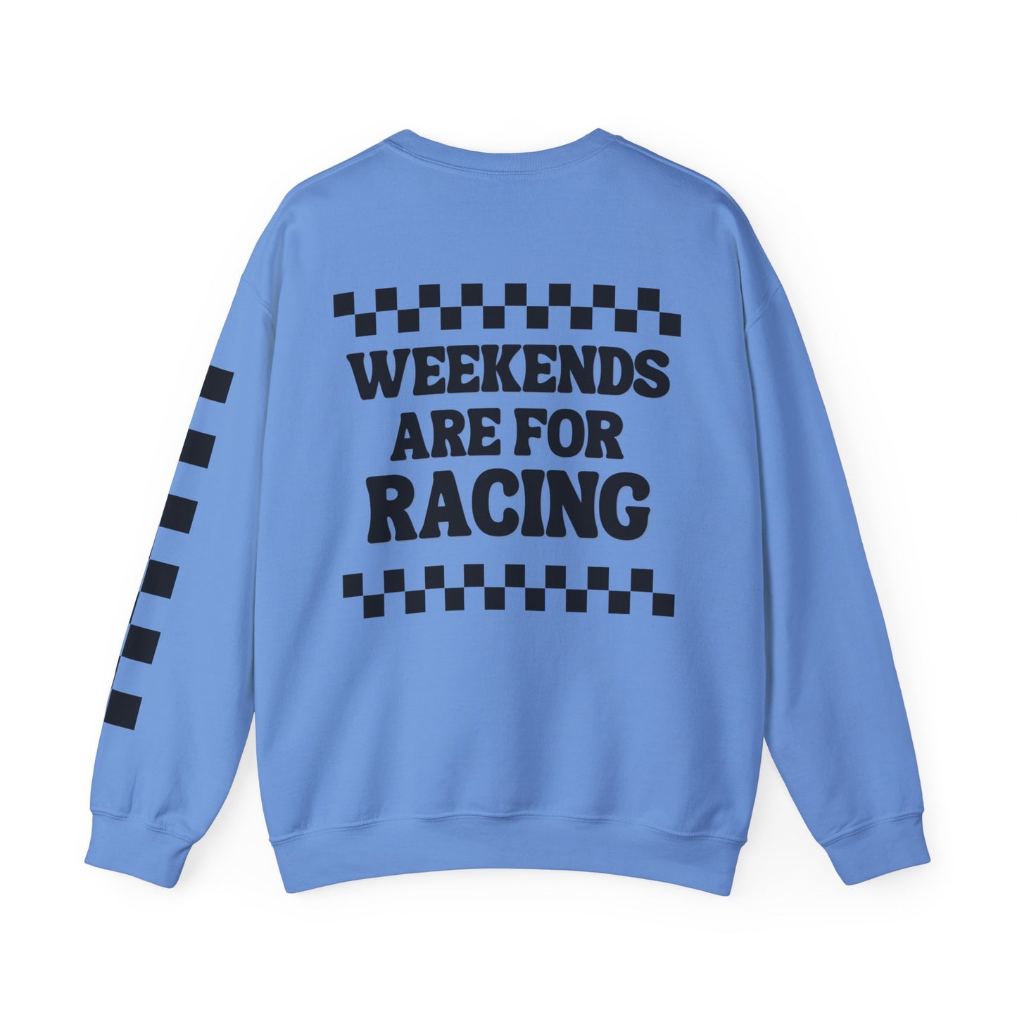Checkered Moto Mom Crewneck Sweatshirt