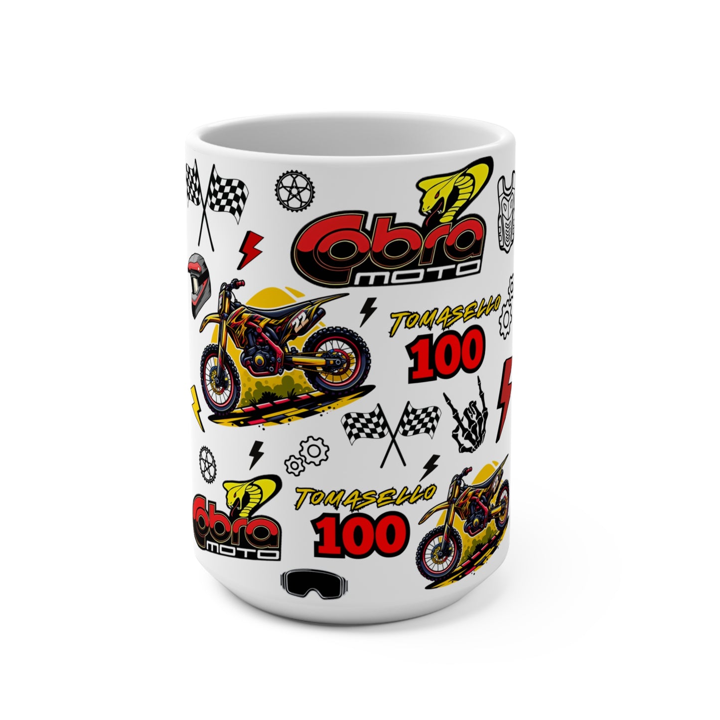 (Cobra Moto Inspired) Motocross Customizable Mug 15oz