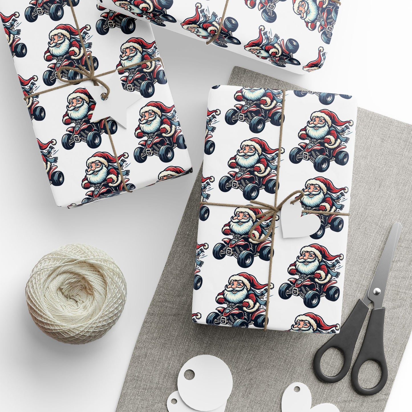 Santa ATV Gift Wrap