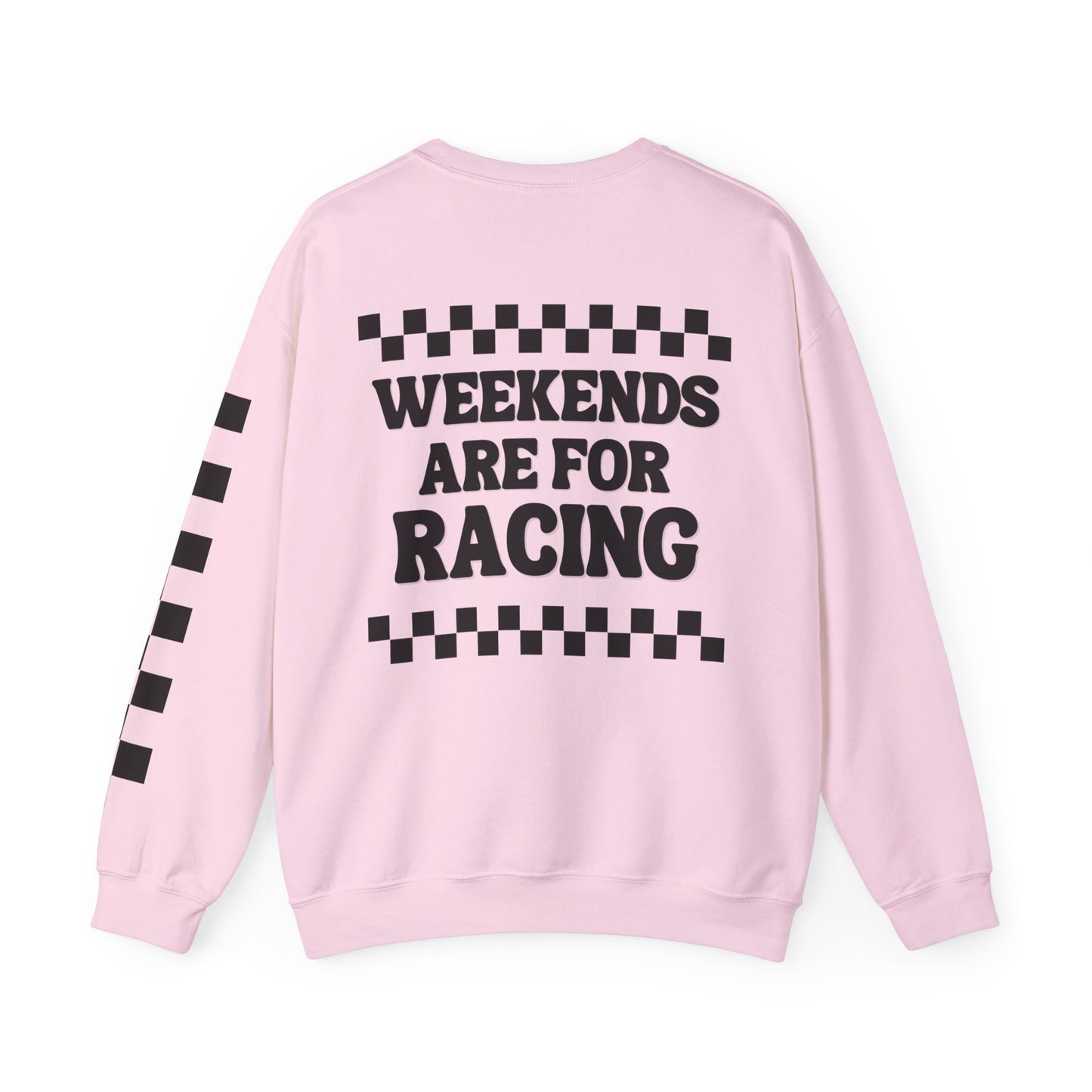 Checkered Moto Mom Crewneck Sweatshirt