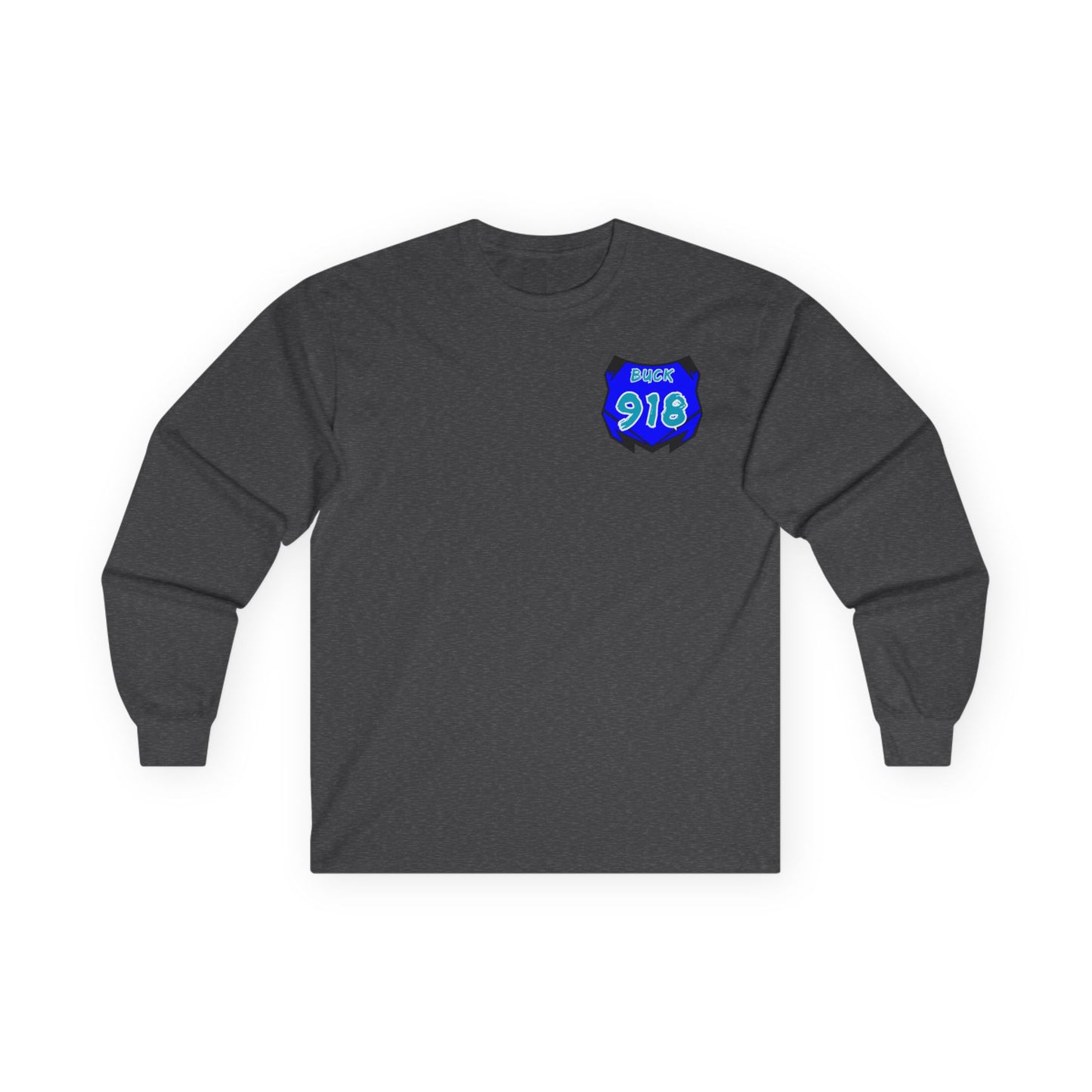 Custom Unisex Number Plate Gildan Long Sleeve *You Pick Back Saying*