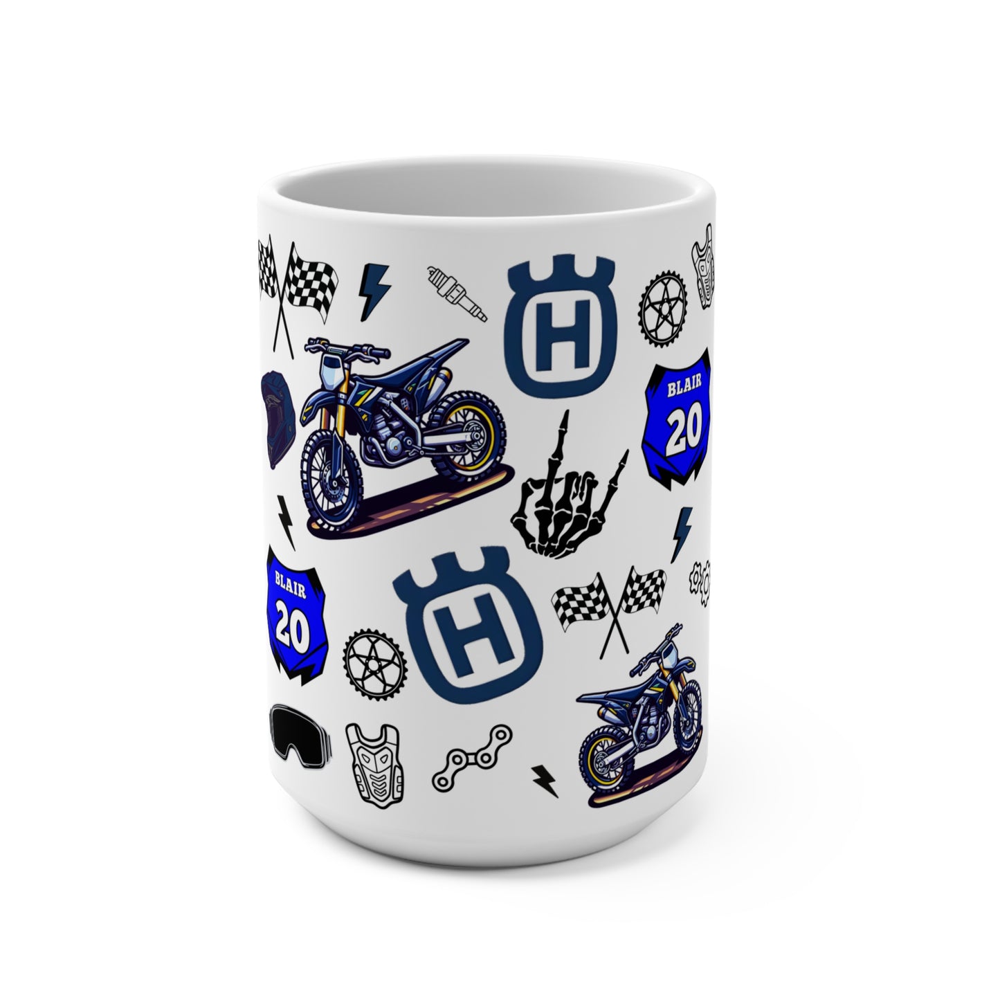 (Husqvarna Inspired) Motocross Customizable Mug 15oz