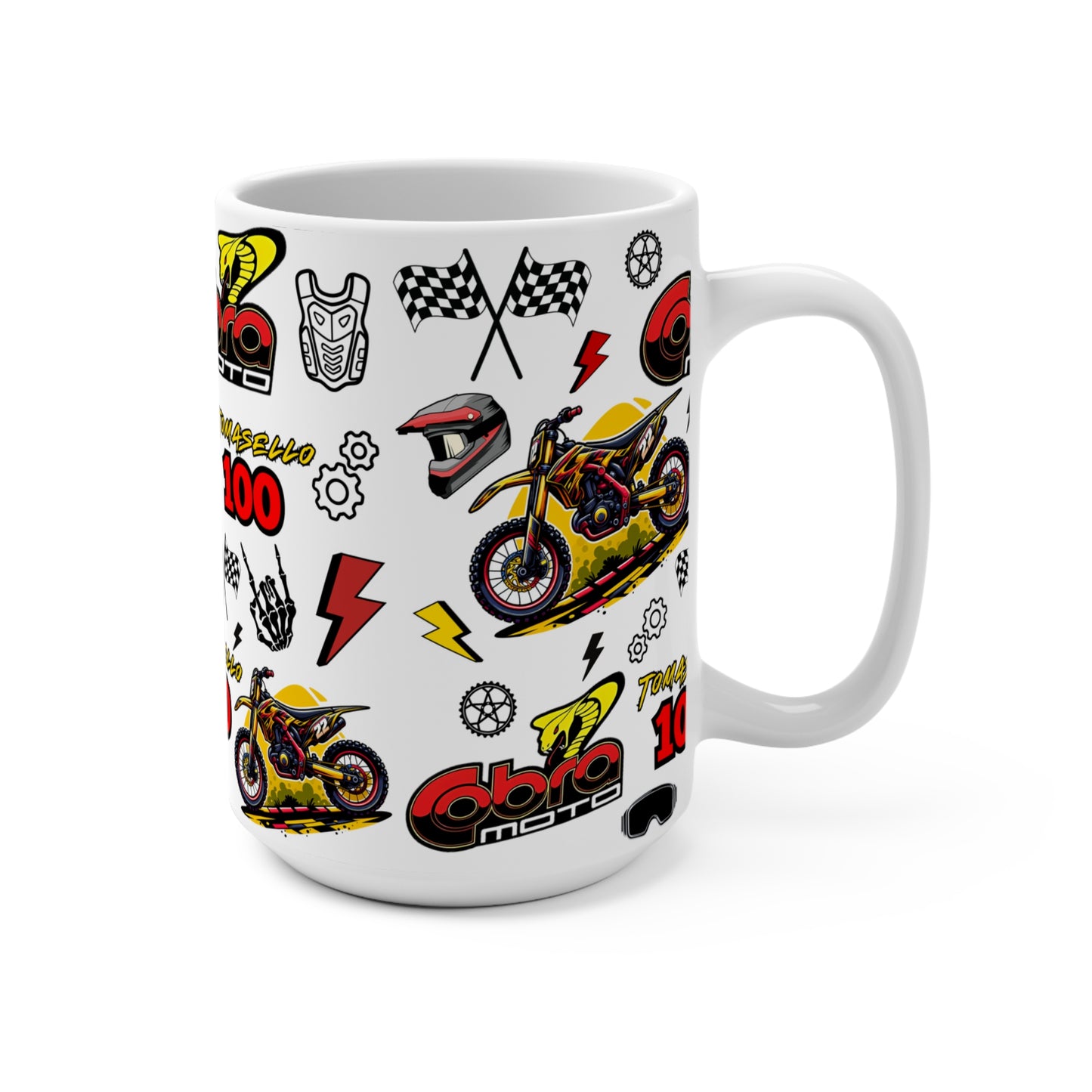 (Cobra Moto Inspired) Motocross Customizable Mug 15oz