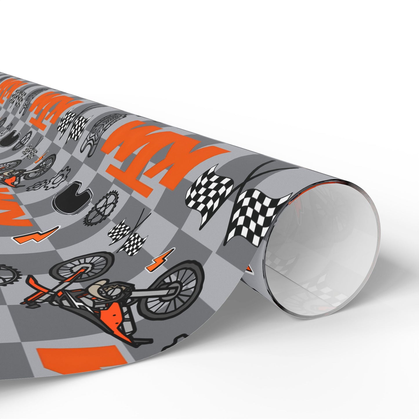 KTM Dirt Bike Inspired Gift Wrap
