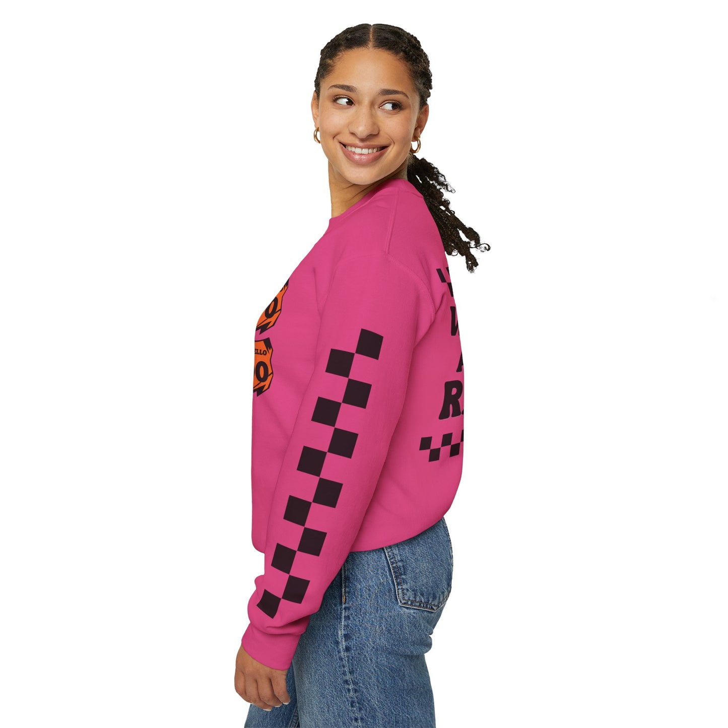 Custom Unisex Number Plate Sweatshirt *You pick back saying*