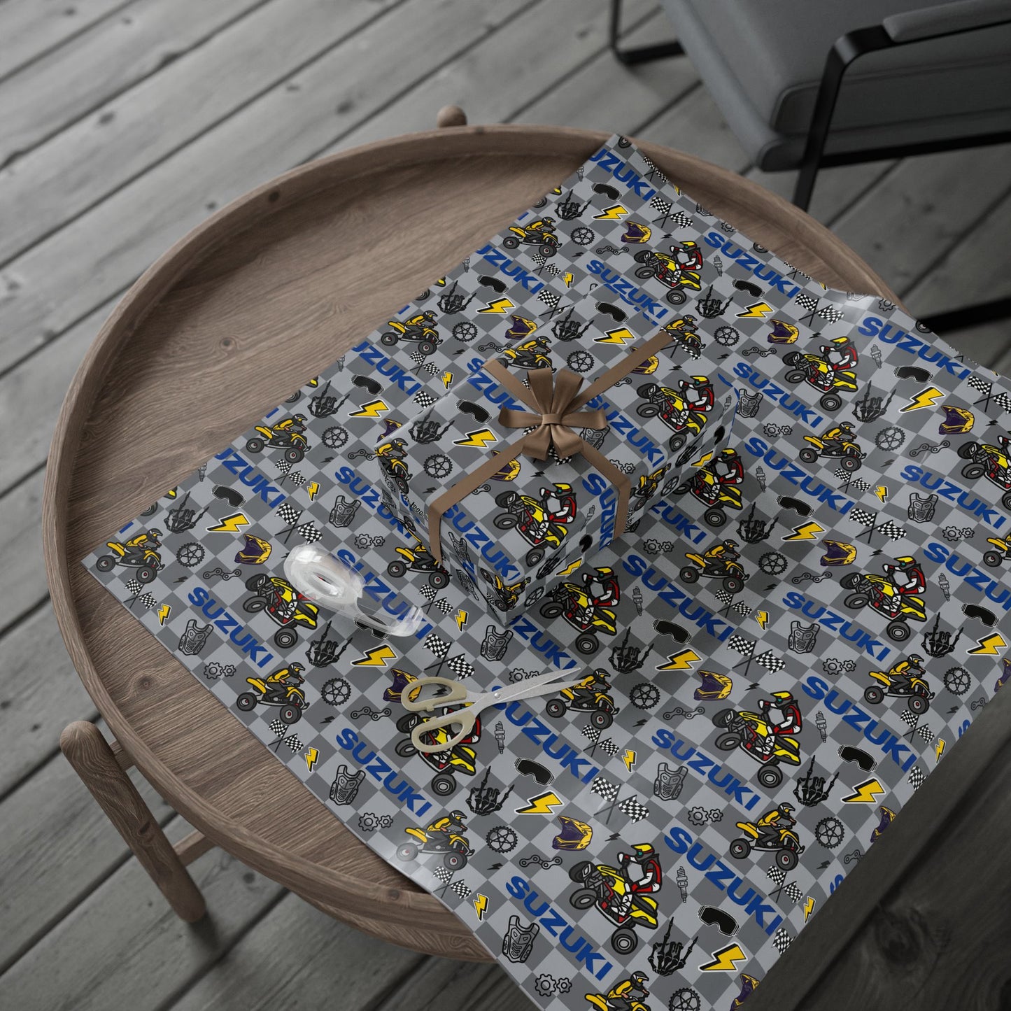 Suzuki Race Quad Inspired Gift Wrap