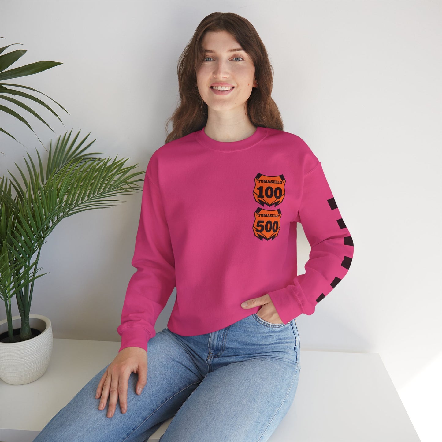 Custom Unisex Number Plate Sweatshirt *You pick back saying*