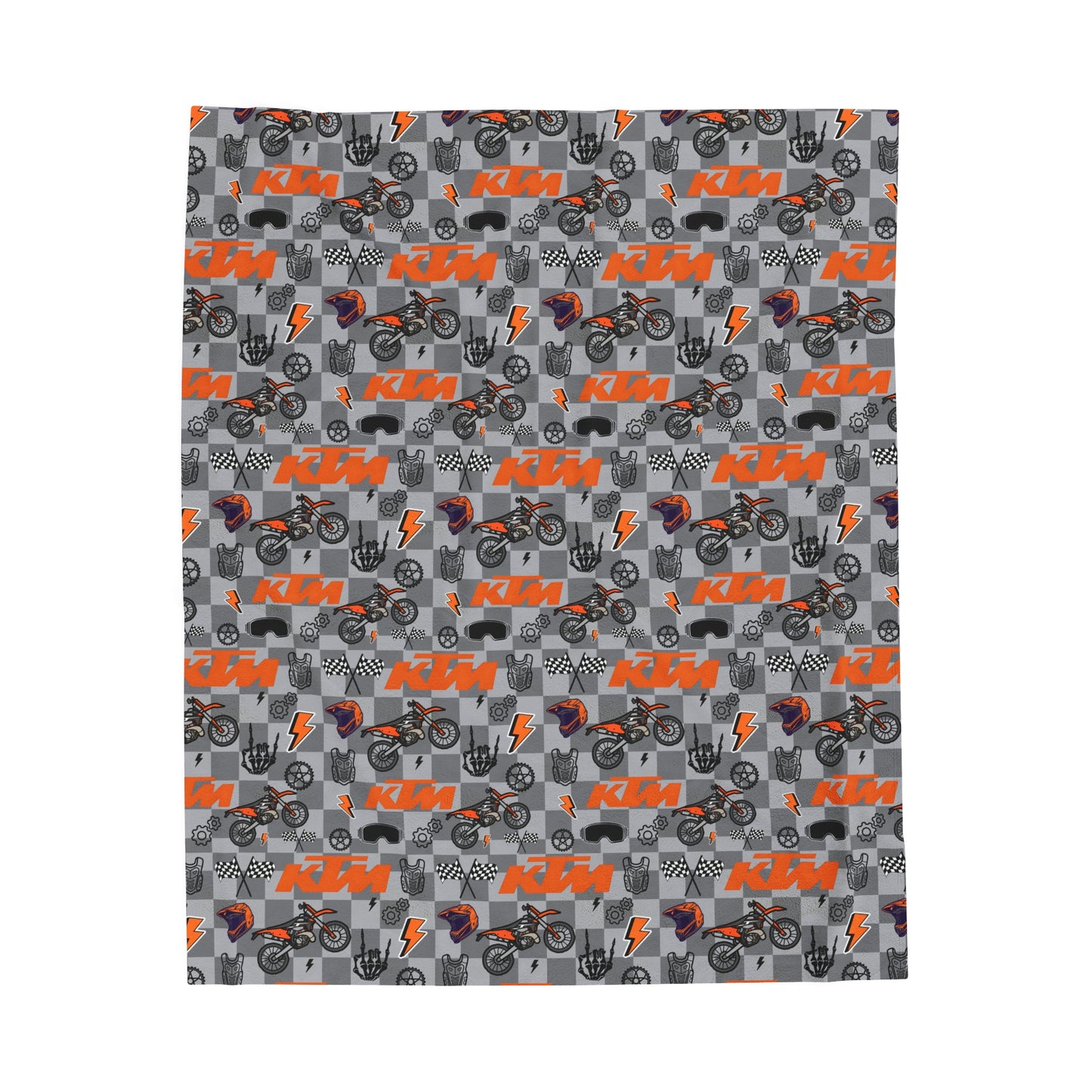 KTM Dirt Bike Inspired Blanket