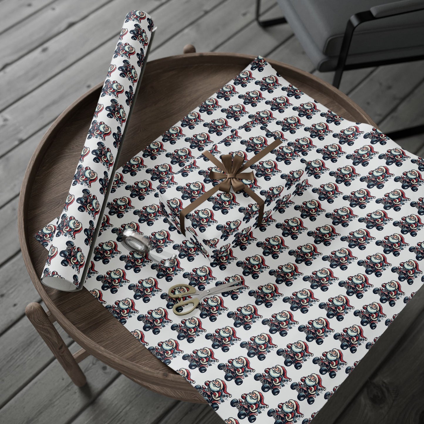 Santa ATV Gift Wrap