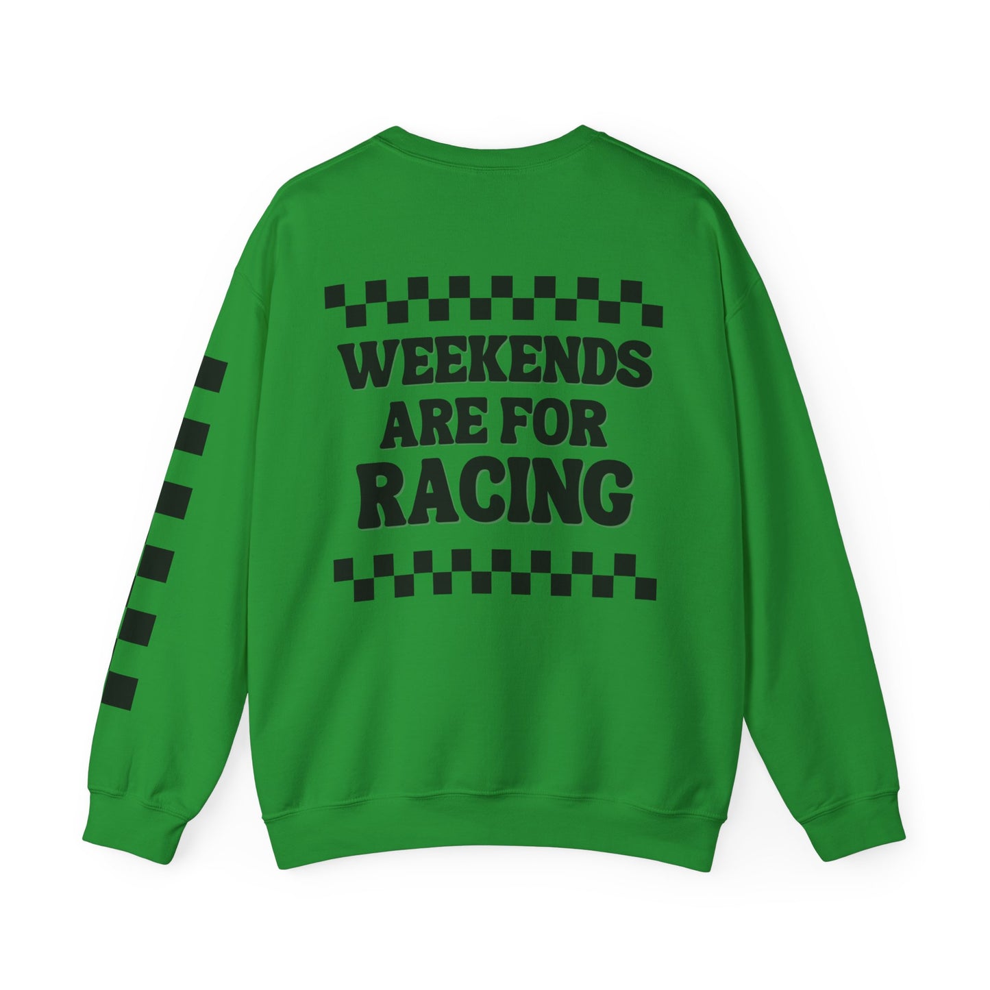 Checkered Moto Mom Crewneck Sweatshirt
