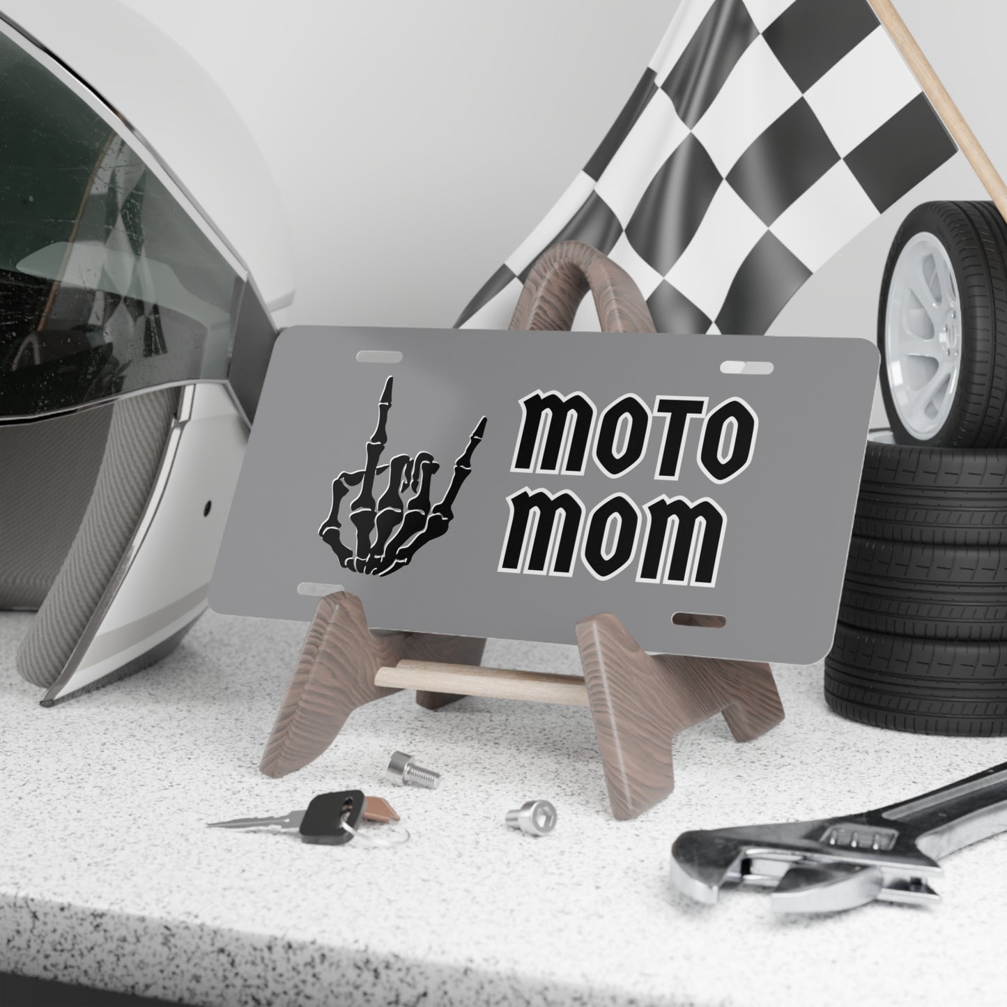 Moto Mama Vanity License Plate