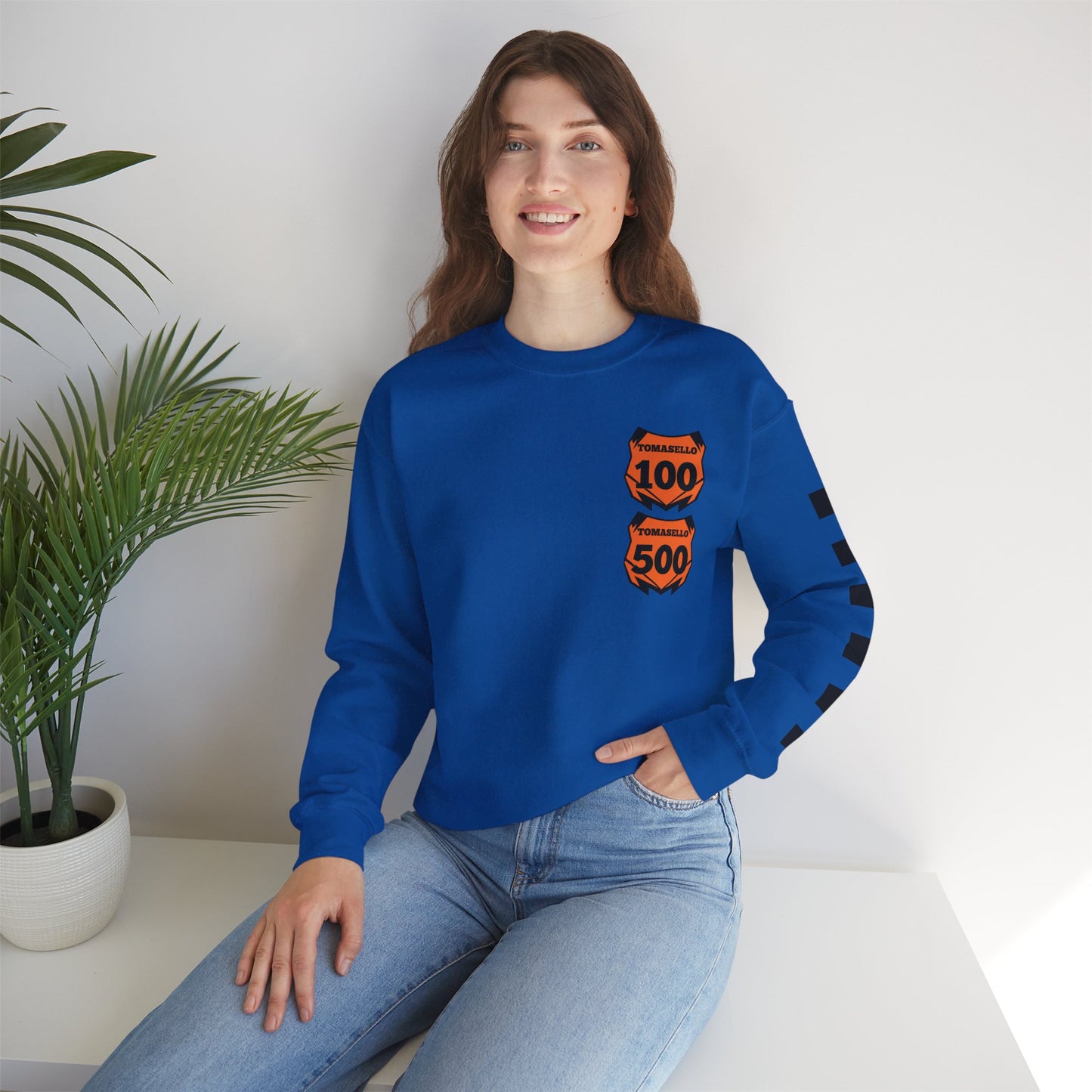 Custom Unisex Number Plate Sweatshirt *You pick back saying*