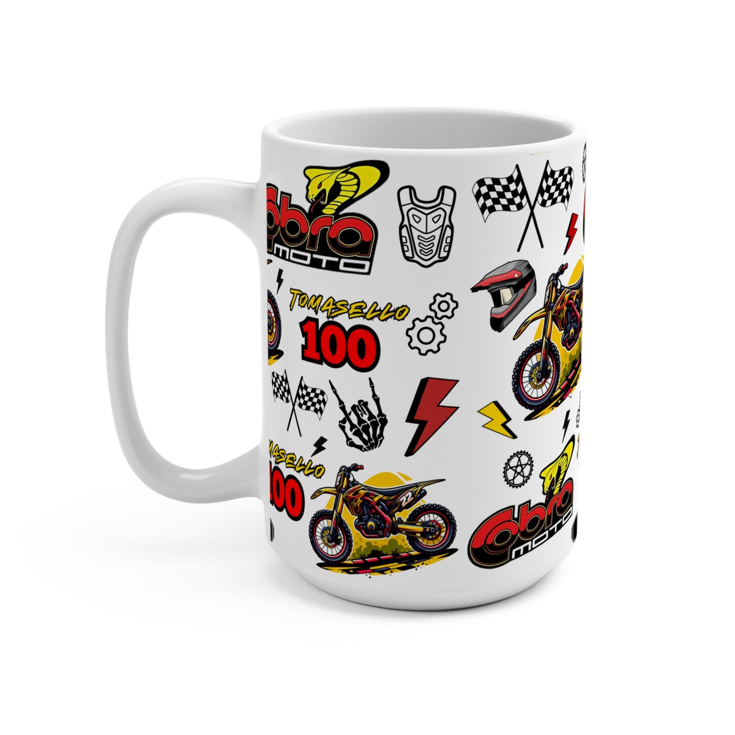 (Cobra Moto Inspired) Motocross Customizable Mug 15oz