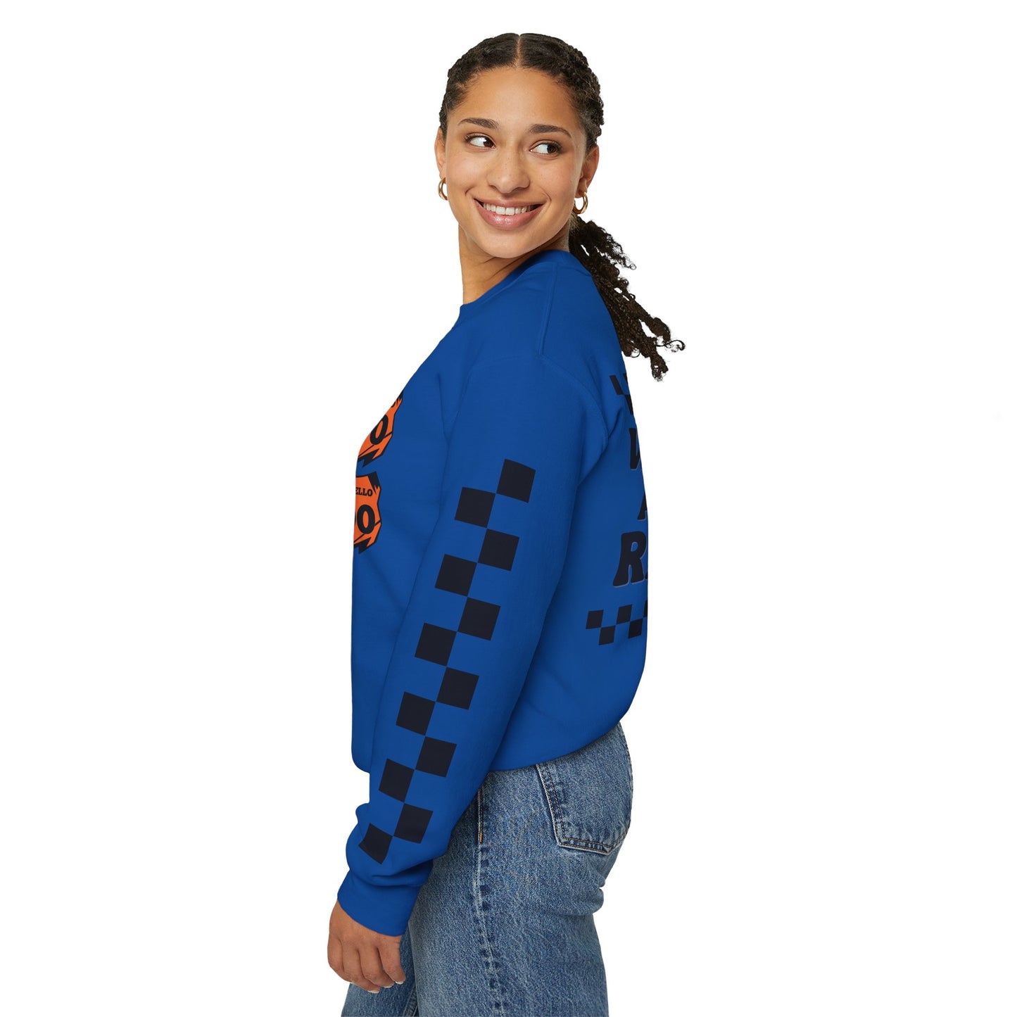 Custom Unisex Number Plate Sweatshirt *You pick back saying*