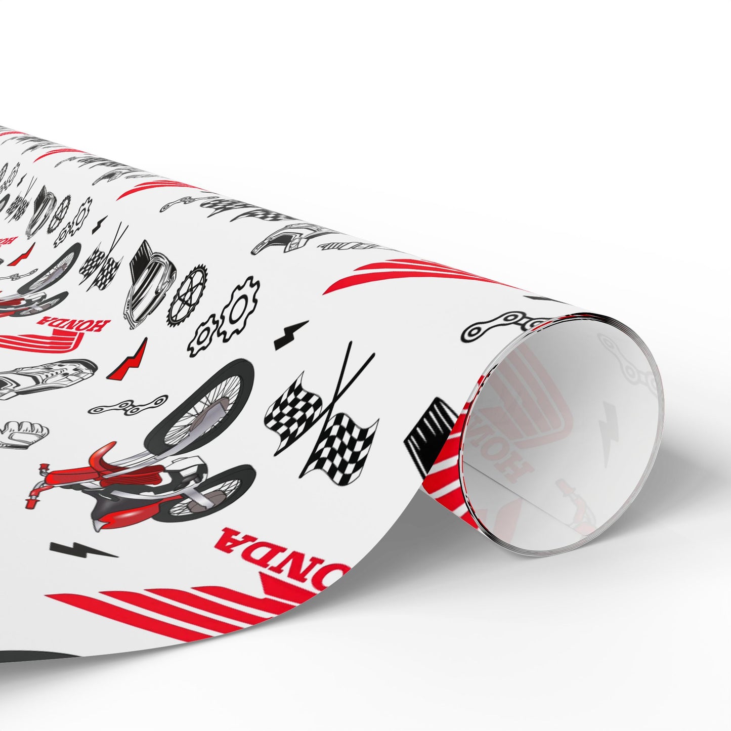 Honda Dirt Bike Inspired Gift Wrap