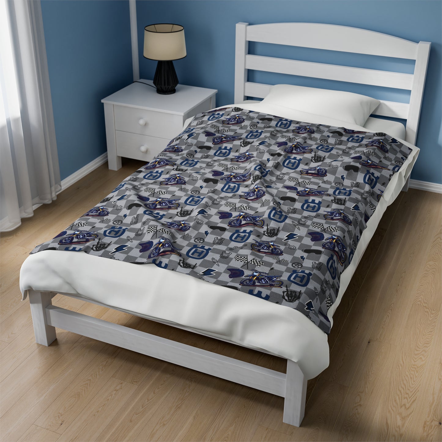Husqvarna Dirt Bike Inspired Blanket