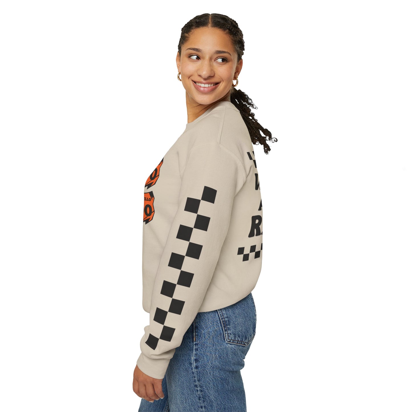 Custom Unisex Number Plate Sweatshirt *You pick back saying*