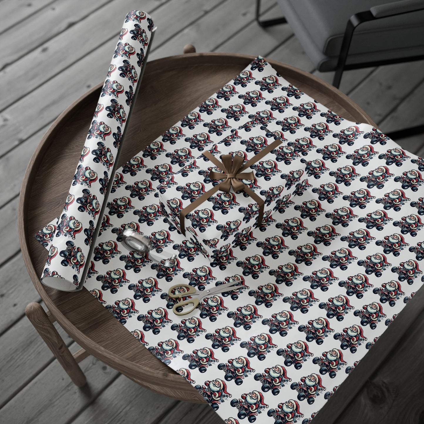 Santa ATV Gift Wrap