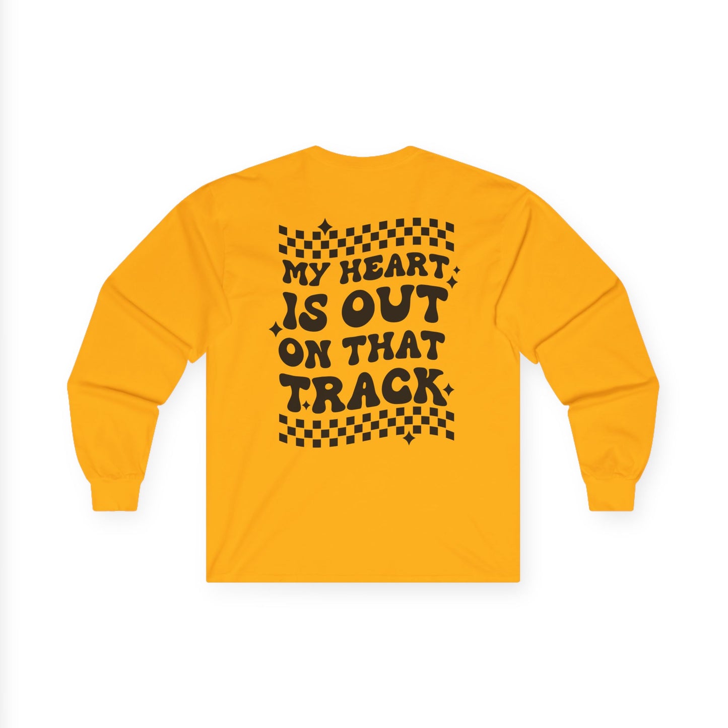 Custom Unisex Number Plate Gildan Long Sleeve *You Pick Back Saying*