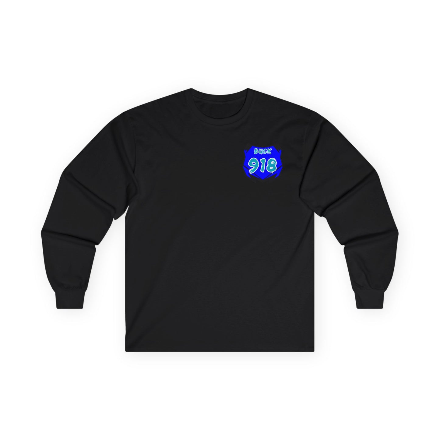 Custom Unisex Number Plate Gildan Long Sleeve *You Pick Back Saying*