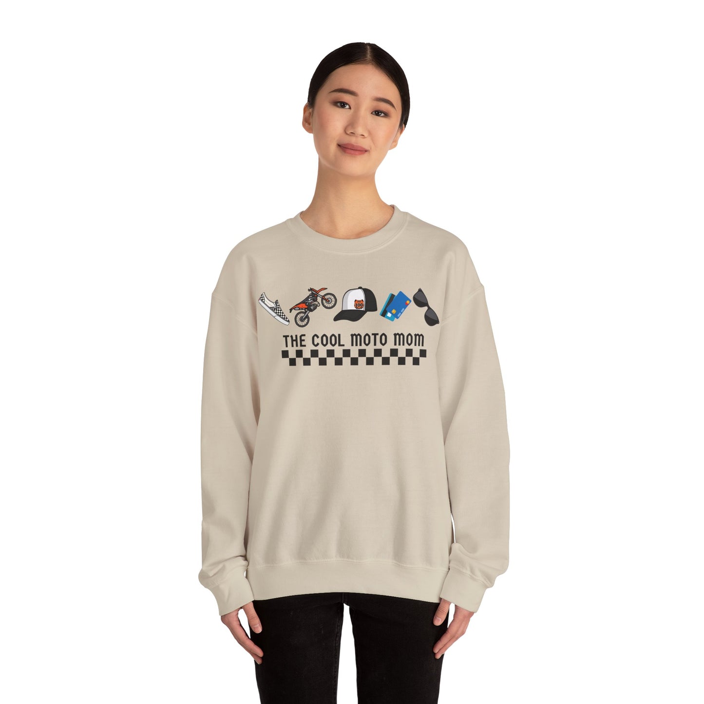 The Cool Moto Mom Custom Sweatshirt