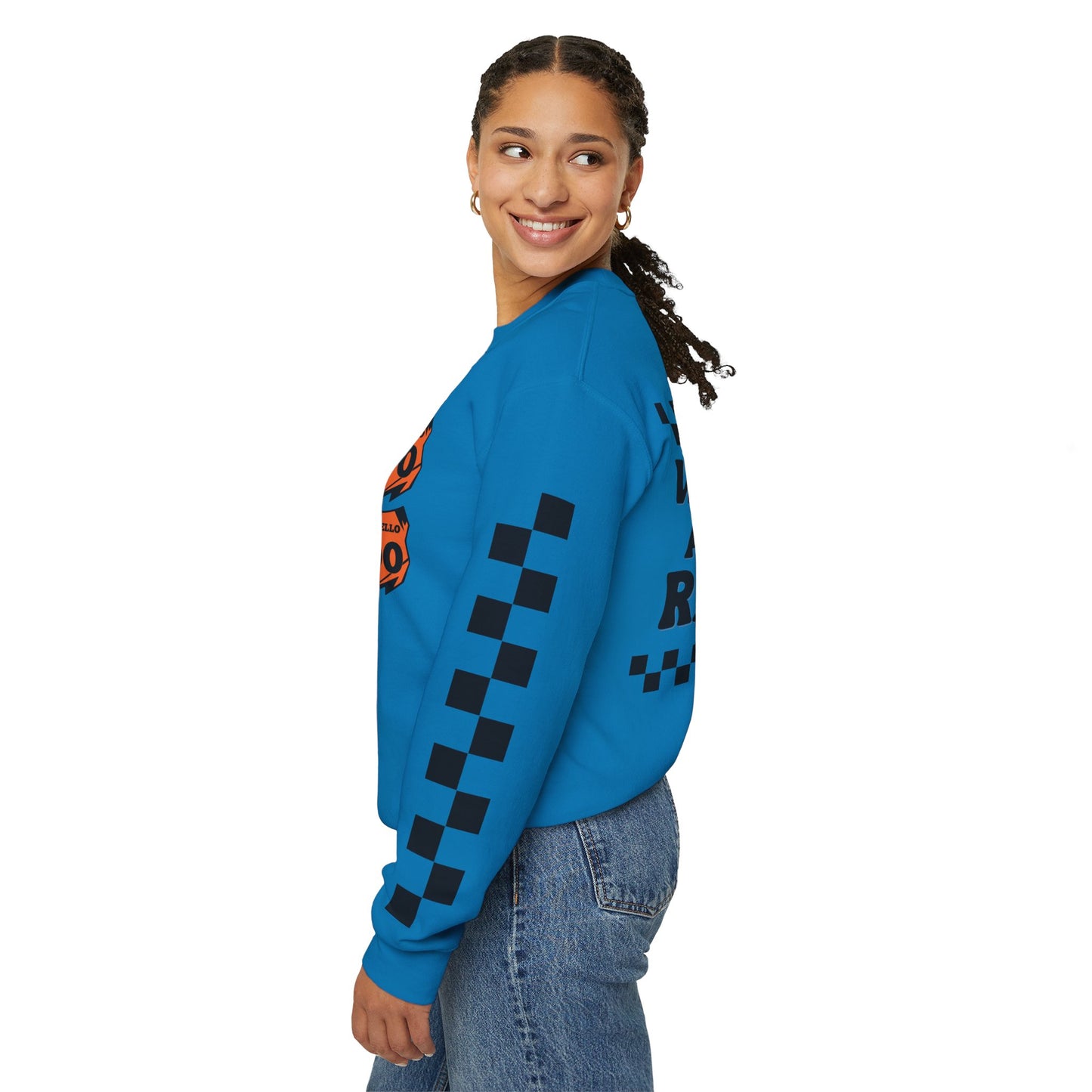 Custom Unisex Number Plate Sweatshirt *You pick back saying*