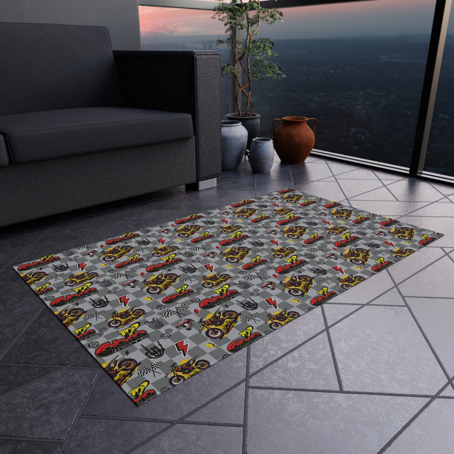 Cobra Inspired Outdoor/Indoor Rug