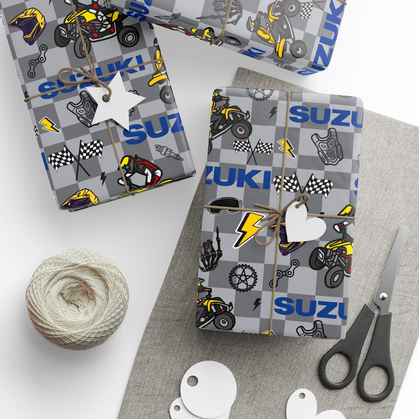Suzuki Race Quad Inspired Gift Wrap