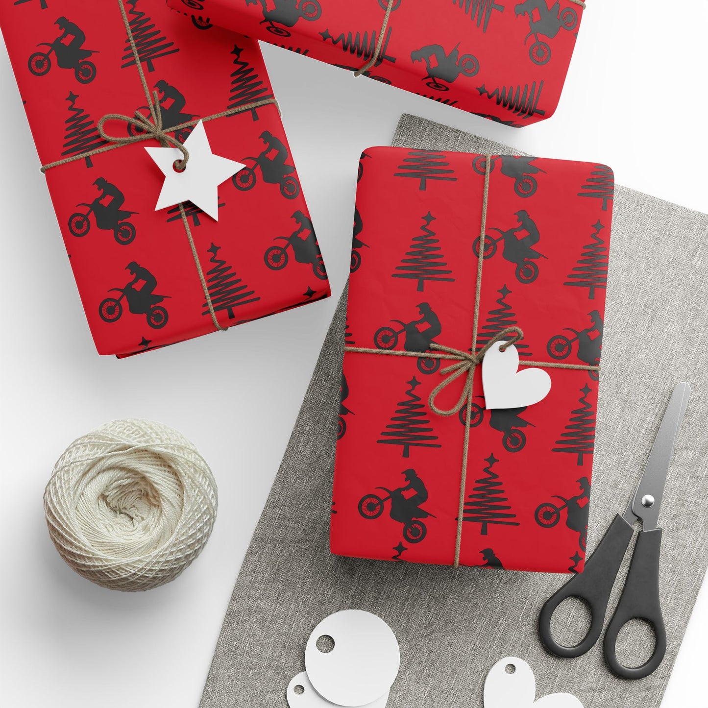 Holiday Dirt Bike Gift Wrap