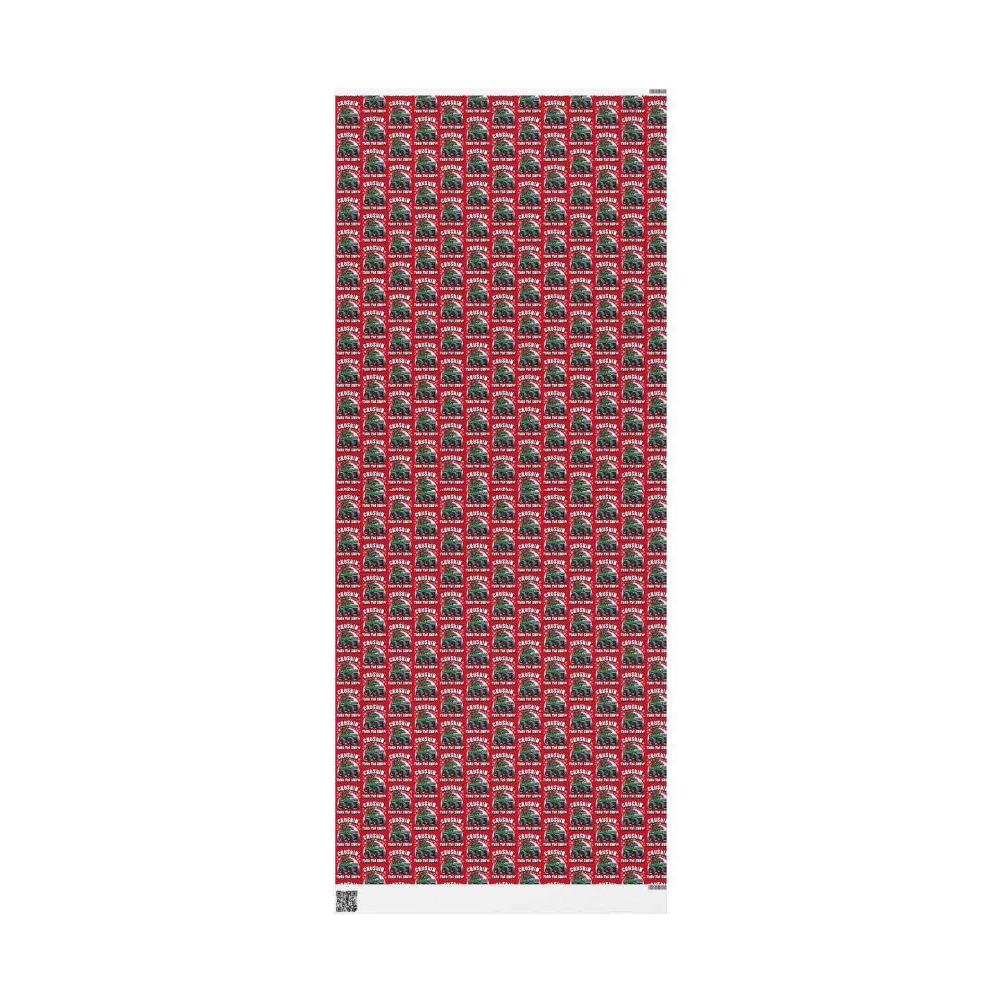 Crushin' Snow Monster Truck Gift Wrap