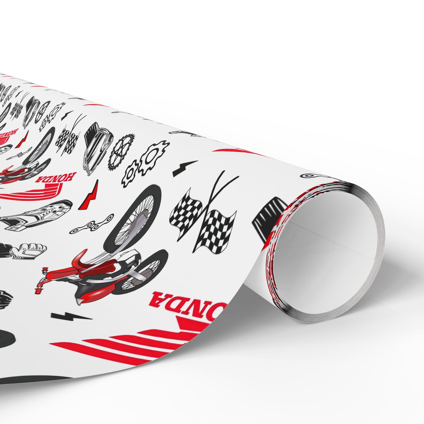 Honda Dirt Bike Inspired Gift Wrap