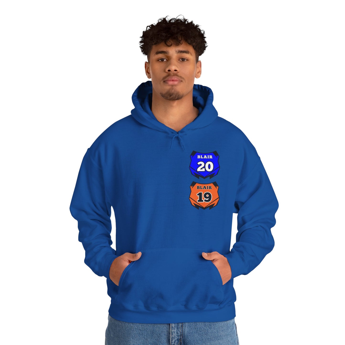 Custom Unisex Number Plate Hoodie *you pick back saying*