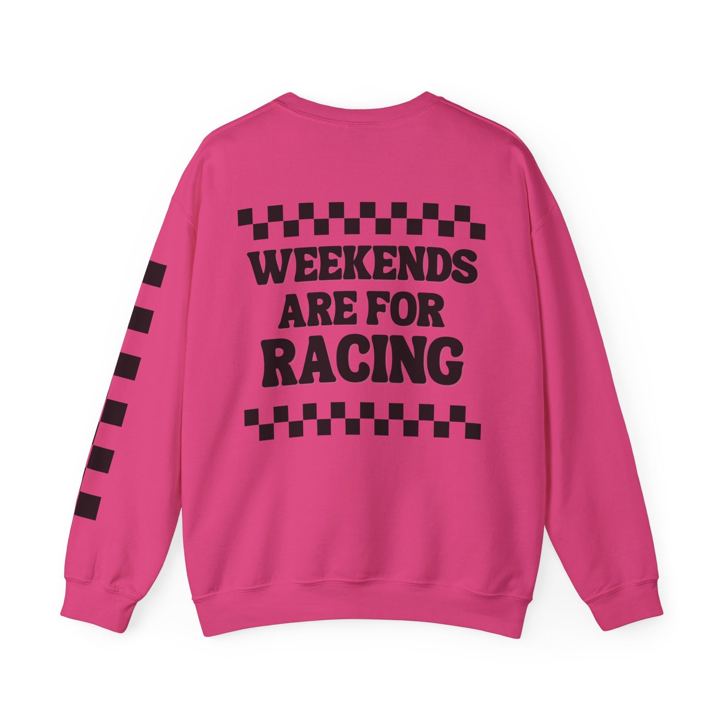 Checkered Moto Mom Crewneck Sweatshirt