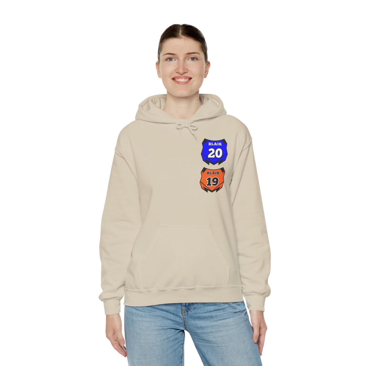 Custom Unisex Number Plate Hoodie *you pick back saying*