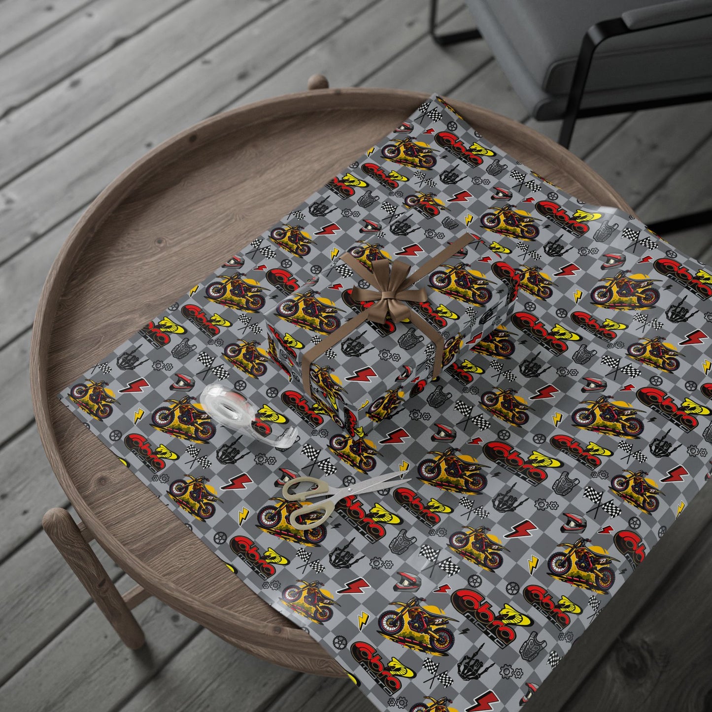 Cobra Dirt Bike Inspired Gift Wrap