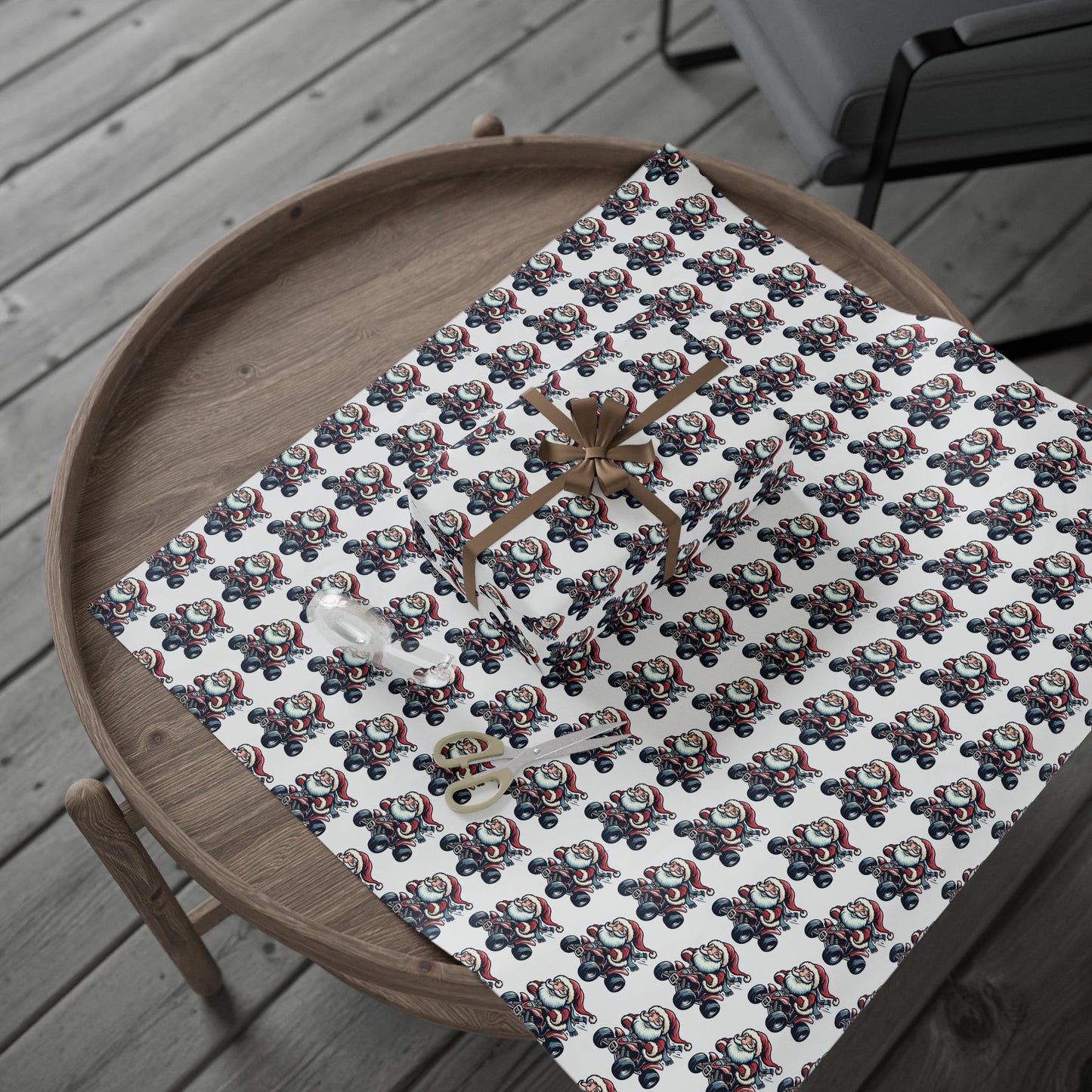 Santa ATV Gift Wrap