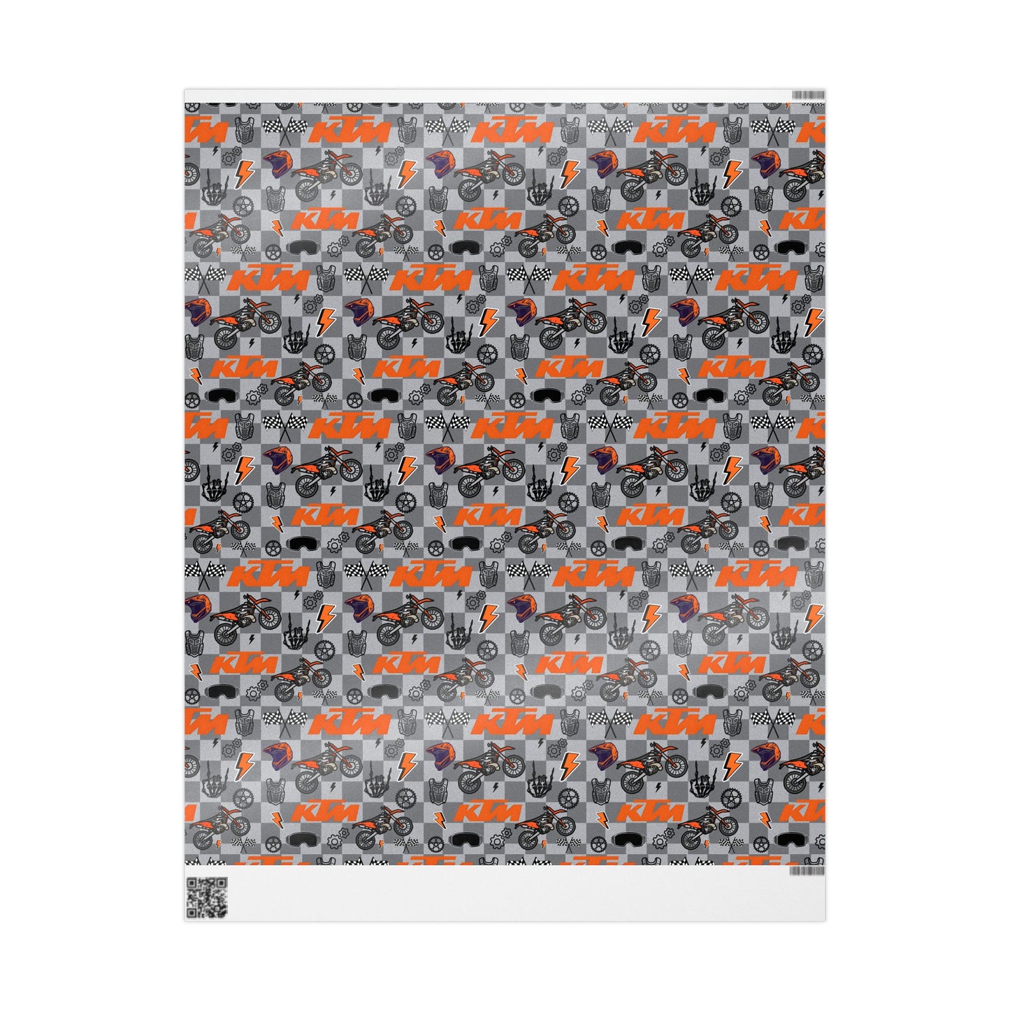 KTM Dirt Bike Inspired Gift Wrap