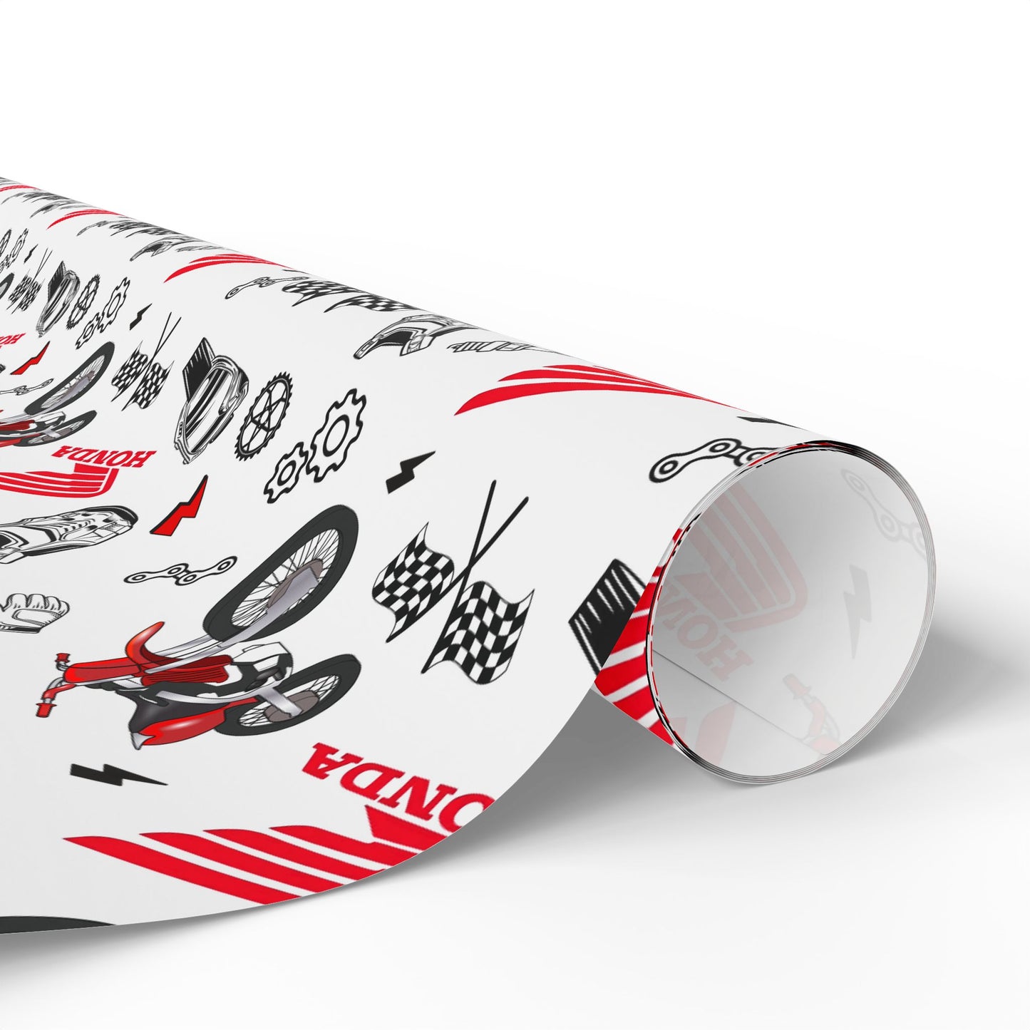 Honda Dirt Bike Inspired Gift Wrap