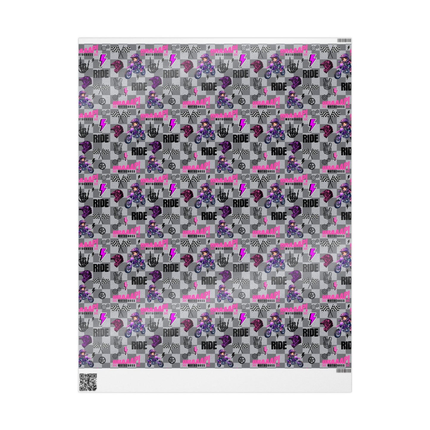 Motocross Girl Dirt Bike Gift Wrap