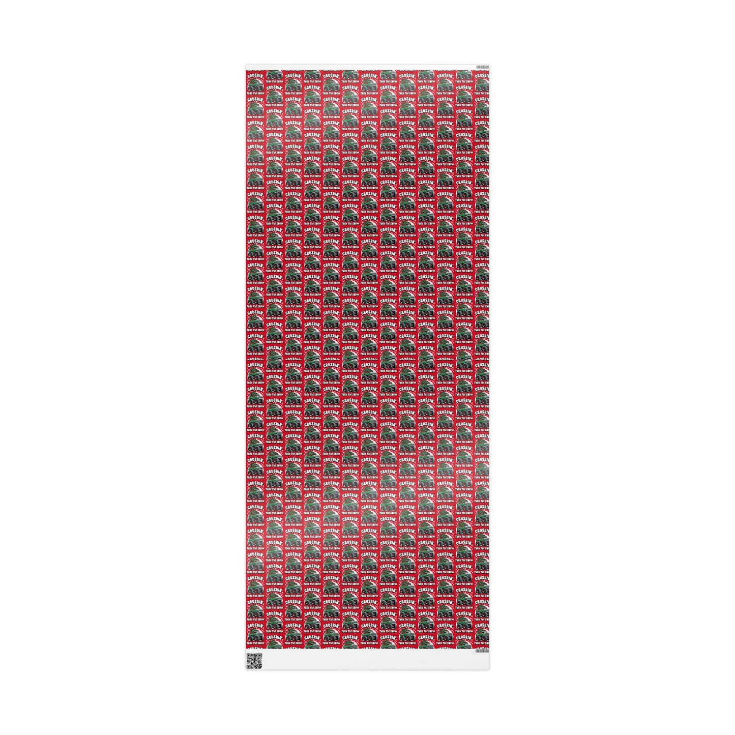 Crushin' Snow Monster Truck Gift Wrap