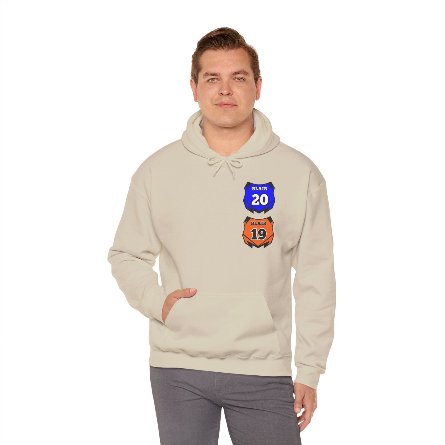 Custom Unisex Number Plate Hoodie *you pick back saying*