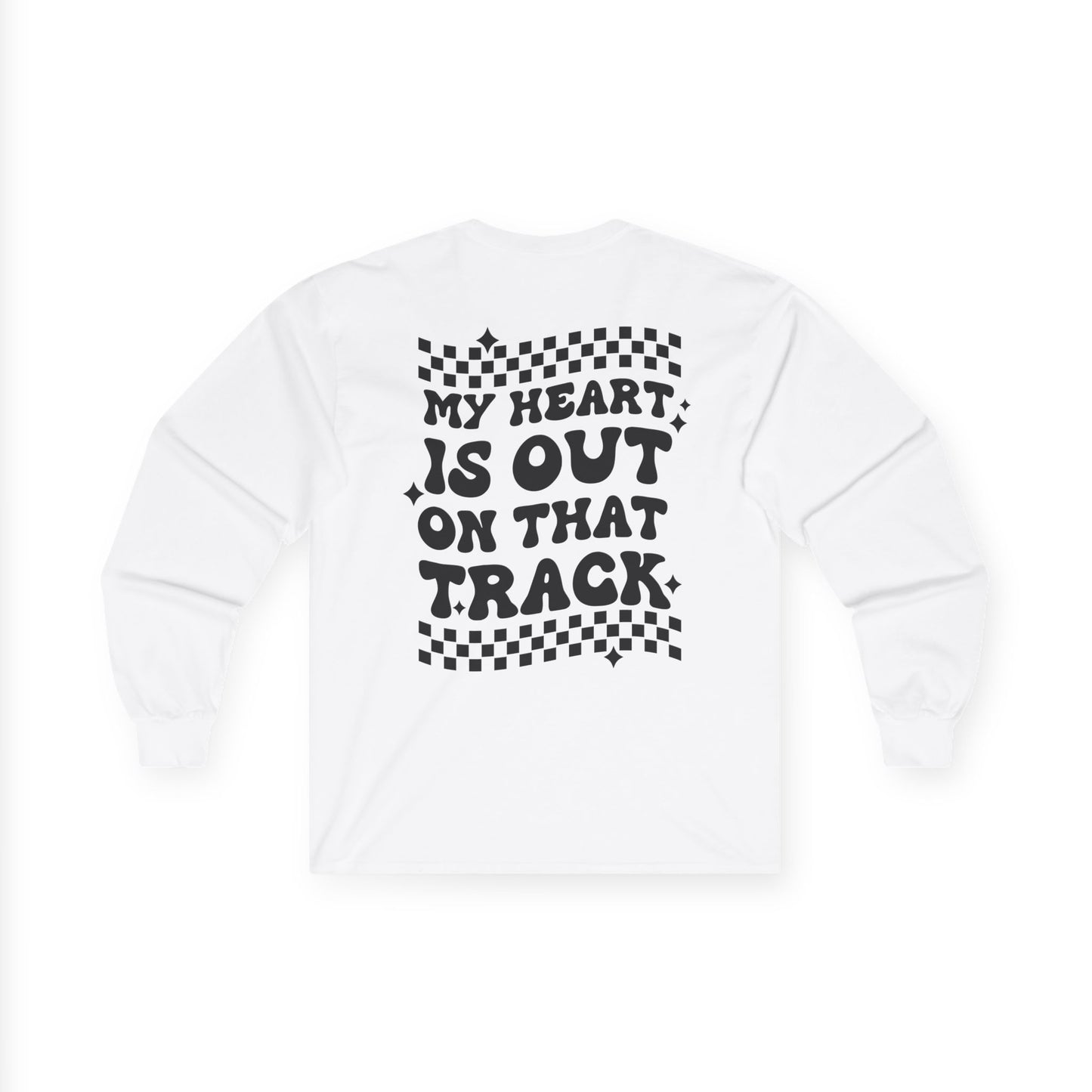 Custom Unisex Number Plate Gildan Long Sleeve *You Pick Back Saying*