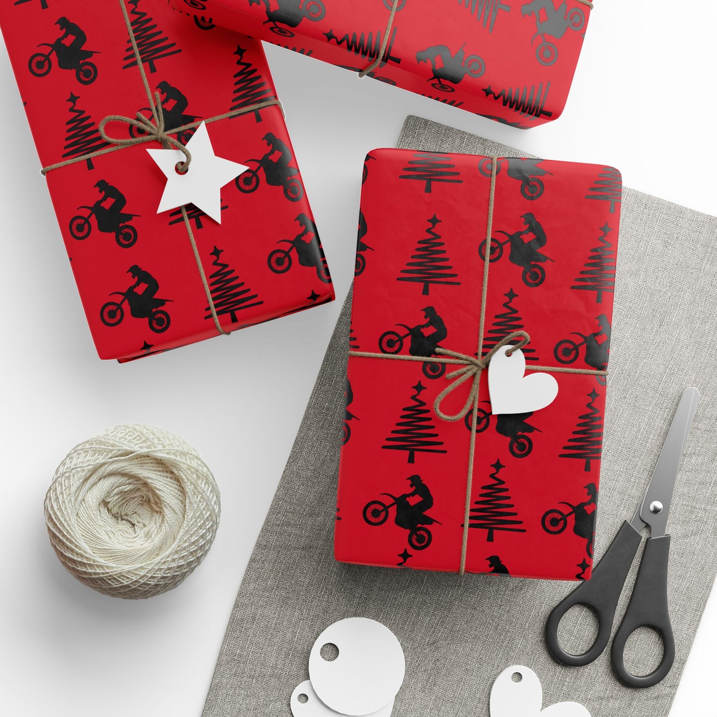 Holiday Dirt Bike Gift Wrap