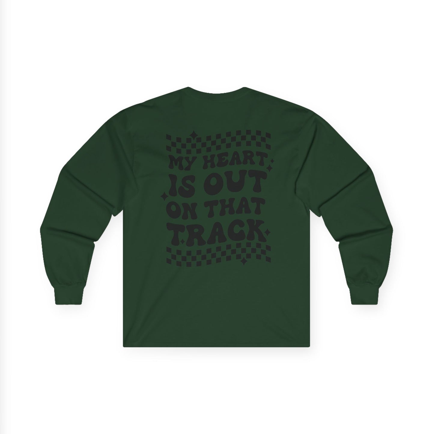 Custom Unisex Number Plate Gildan Long Sleeve *You Pick Back Saying*