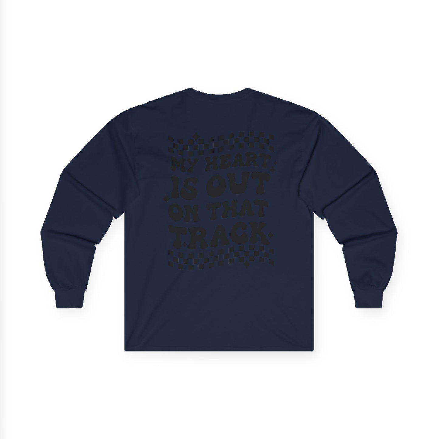Custom Unisex Number Plate Gildan Long Sleeve *You Pick Back Saying*