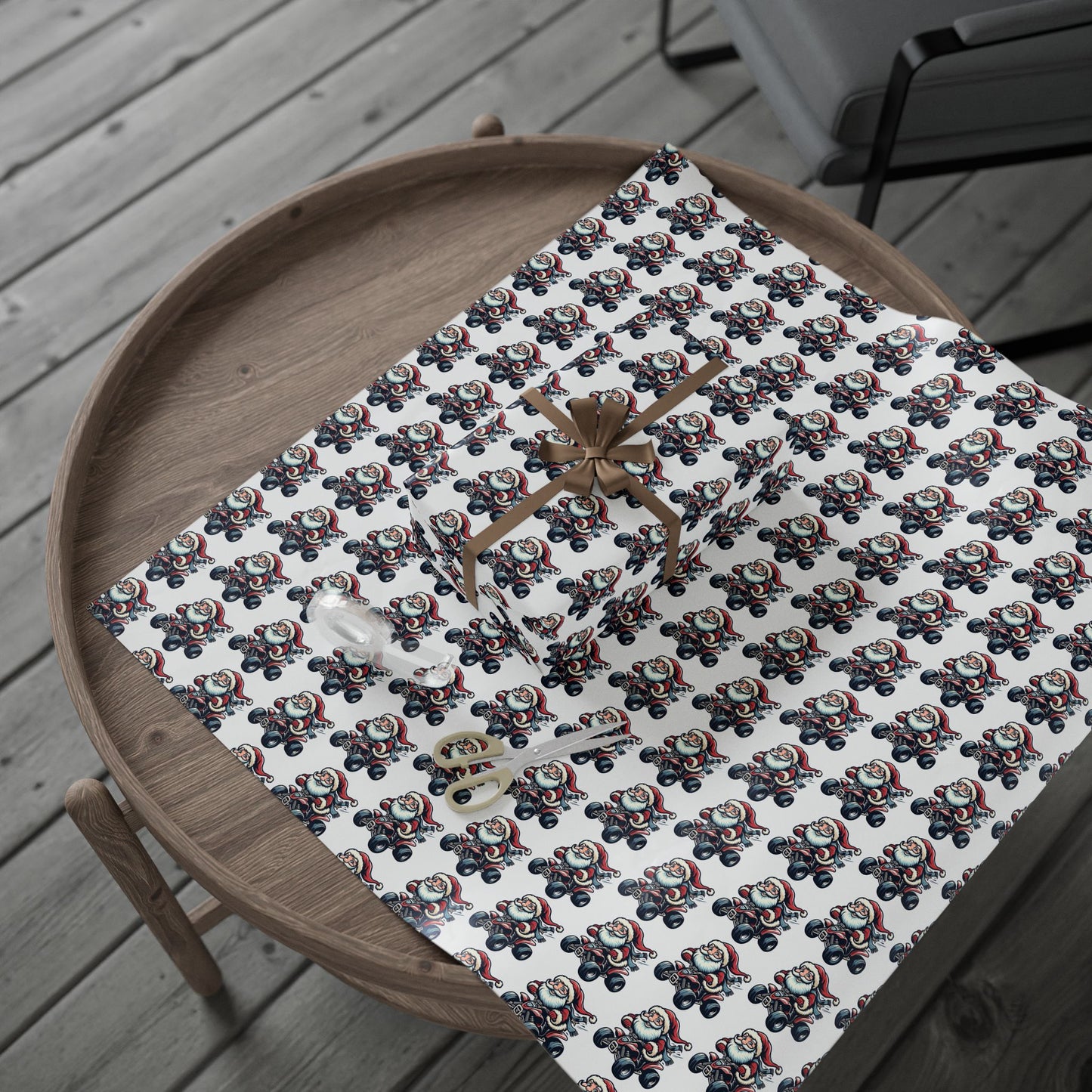 Santa ATV Gift Wrap