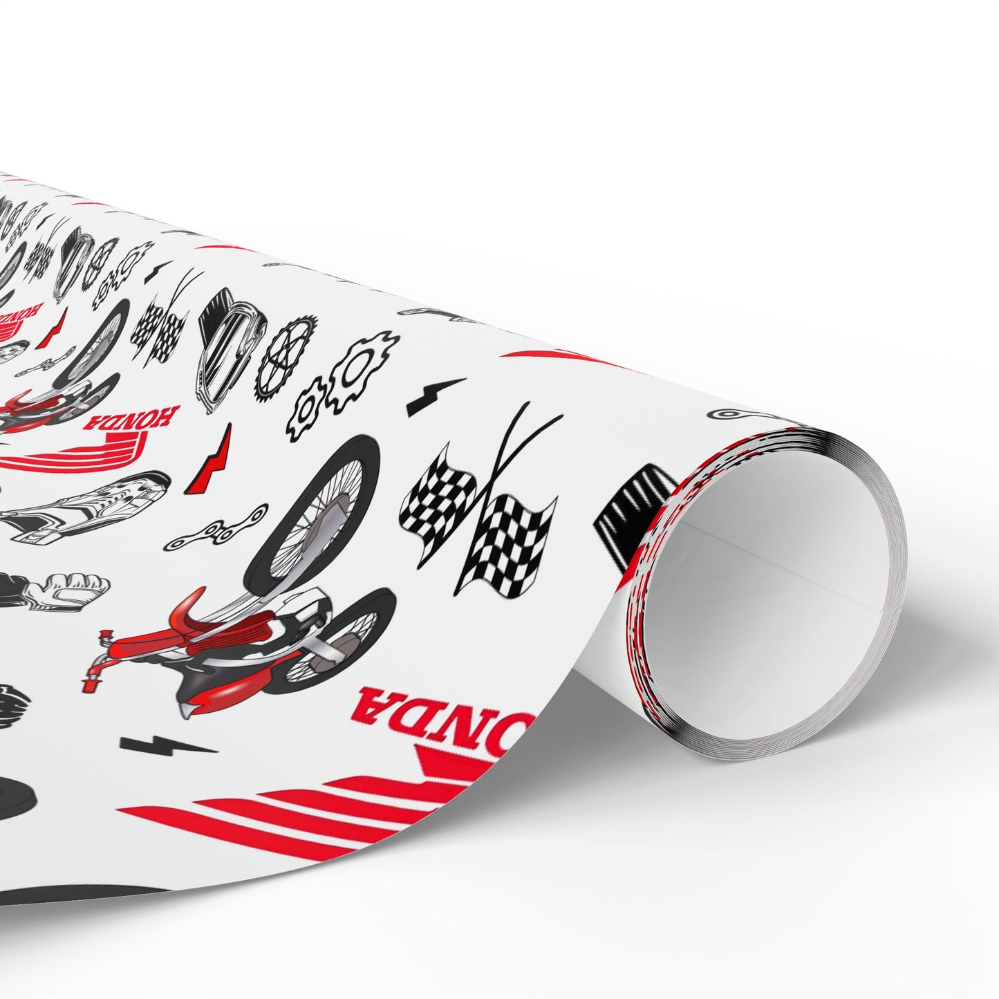 Honda Dirt Bike Inspired Gift Wrap
