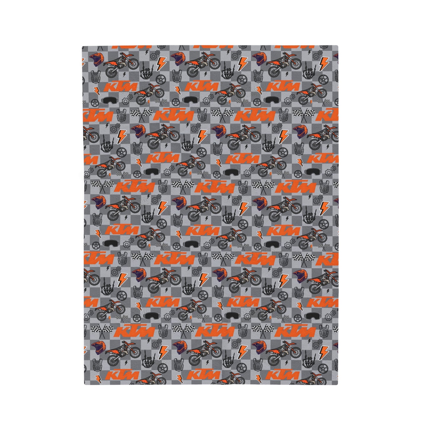 KTM Dirt Bike Inspired Blanket