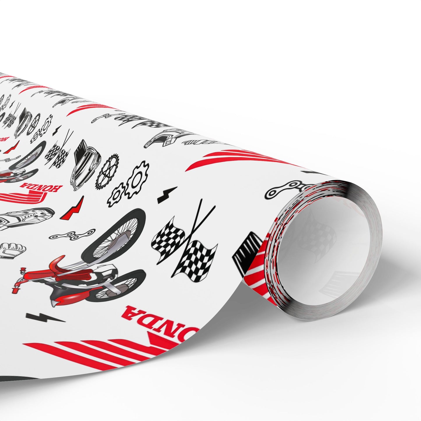 Honda Dirt Bike Inspired Gift Wrap